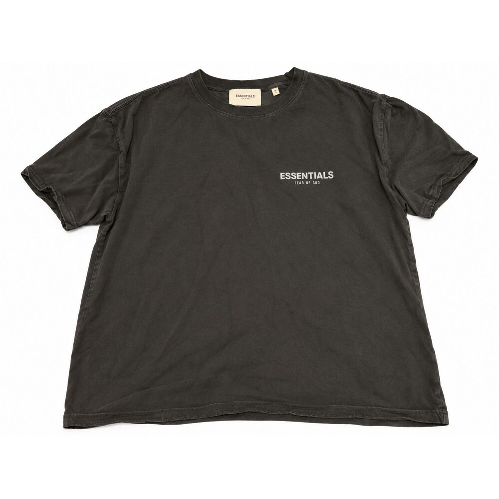 Fear of God Essentials T-Shirt M Black 100% Cotton Small Logo Crewneck